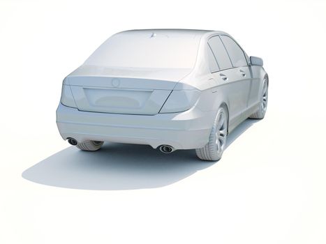 3d Car White Icon, 3d Car Blank Template, 3d White Car Icon with Shadow, Business Sedan Car on White Background, Automobile Isolated, Automobile Service Sign, Auto Body, Automobile Industry