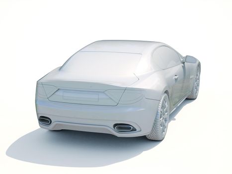 3d Car White Icon, 3d Car Blank Template, 3d White Car Icon with Shadow, Business Sedan Car on White Background, Automobile Isolated, Automobile Service Sign, Auto Body, Automobile Industry