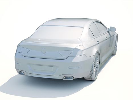 3d Car White Icon, 3d Car Blank Template, 3d White Car Icon with Shadow, Business Sedan Car on White Background, Automobile Isolated, Automobile Service Sign, Auto Body, Automobile Industry