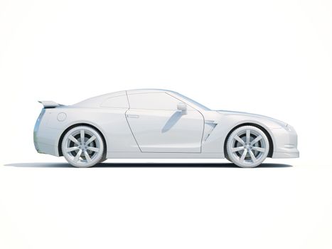 3d Car White Icon, 3d Car Blank Template, 3d White Car Icon with Shadow, Business Sedan Car on White Background, Automobile Isolated, Automobile Service Sign, Auto Body, Automobile Industry