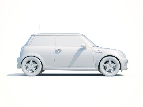 3d Car White Icon, 3d Car Blank Template, 3d White Car Icon with Shadow, Business Sedan Car on White Background, Automobile Isolated, Automobile Service Sign, Auto Body, Automobile Industry