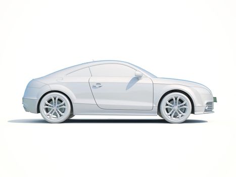 3d Car White Icon, 3d Car Blank Template, 3d White Car Icon with Shadow, Business Sedan Car on White Background, Automobile Isolated, Automobile Service Sign, Auto Body, Automobile Industry