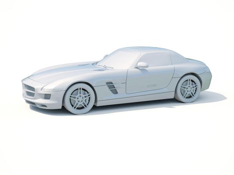 3d Car White Icon, 3d Car Blank Template, 3d White Car Icon with Shadow, Business Sedan Car on White Background, Automobile Isolated, Automobile Service Sign, Auto Body, Automobile Industry
