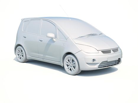 3d Car White Icon, 3d Car Blank Template, 3d White Car Icon with Shadow, Business Sedan Car on White Background, Automobile Isolated, Automobile Service Sign, Auto Body, Automobile Industry
