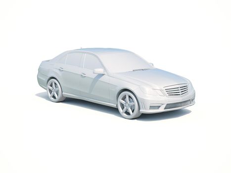 3d Car White Icon, 3d Car Blank Template, 3d White Car Icon with Shadow, Business Sedan Car on White Background, Automobile Isolated, Automobile Service Sign, Auto Body, Automobile Industry