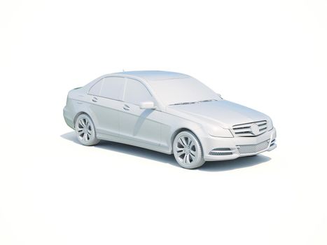 3d Car White Icon, 3d Car Blank Template, 3d White Car Icon with Shadow, Business Sedan Car on White Background, Automobile Isolated, Automobile Service Sign, Auto Body, Automobile Industry