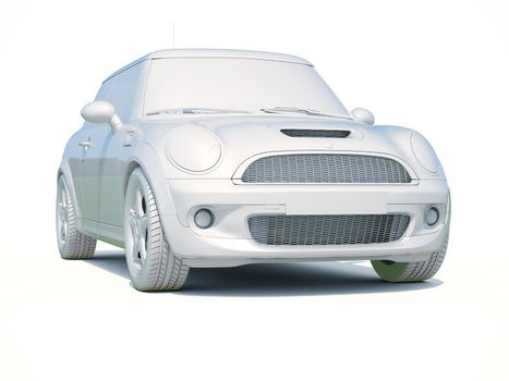 3d Car White Icon, 3d Car Blank Template, 3d White Car Icon with Shadow, Business Sedan Car on White Background, Automobile Isolated, Automobile Service Sign, Auto Body, Automobile Industry