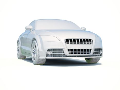 3d Car White Icon, 3d Car Blank Template, 3d White Car Icon with Shadow, Business Sedan Car on White Background, Automobile Isolated, Automobile Service Sign, Auto Body, Automobile Industry
