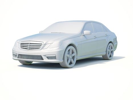 3d Car White Icon, 3d Car Blank Template, 3d White Car Icon with Shadow, Business Sedan Car on White Background, Automobile Isolated, Automobile Service Sign, Auto Body, Automobile Industry