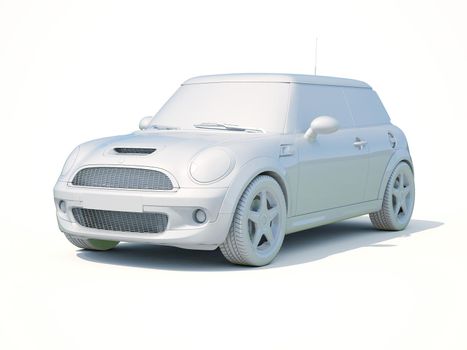 3d Car White Icon, 3d Car Blank Template, 3d White Car Icon with Shadow, Business Sedan Car on White Background, Automobile Isolated, Automobile Service Sign, Auto Body, Automobile Industry