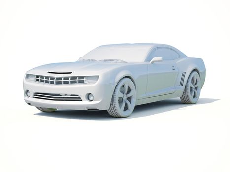 3d Car White Icon, 3d Car Blank Template, 3d White Car Icon with Shadow, Business Sedan Car on White Background, Automobile Isolated, Automobile Service Sign, Auto Body, Automobile Industry