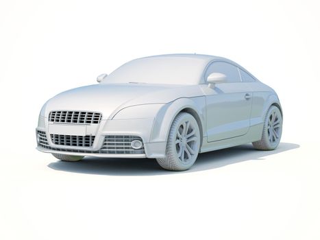 3d Car White Icon, 3d Car Blank Template, 3d White Car Icon with Shadow, Business Sedan Car on White Background, Automobile Isolated, Automobile Service Sign, Auto Body, Automobile Industry