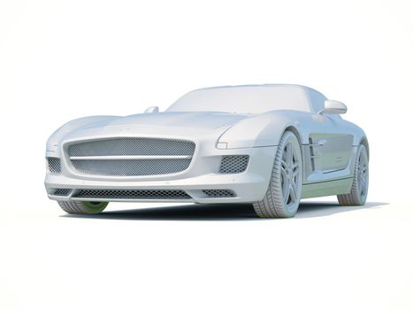 3d Car White Icon, 3d Car Blank Template, 3d White Car Icon with Shadow, Business Sedan Car on White Background, Automobile Isolated, Automobile Service Sign, Auto Body, Automobile Industry