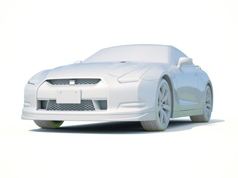 3d Car White Icon, 3d Car Blank Template, 3d White Car Icon with Shadow, Business Sedan Car on White Background, Automobile Isolated, Automobile Service Sign, Auto Body, Automobile Industry