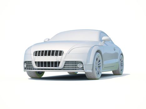 3d Car White Icon, 3d Car Blank Template, 3d White Car Icon with Shadow, Business Sedan Car on White Background, Automobile Isolated, Automobile Service Sign, Auto Body, Automobile Industry