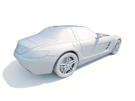 3d Car White Icon, 3d Car Blank Template, 3d White Car Icon with Shadow, Business Sedan Car on White Background, Automobile Isolated, Automobile Service Sign, Auto Body, Automobile Industry