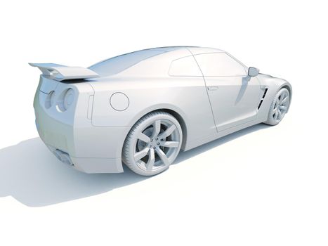 3d Car White Icon, 3d Car Blank Template, 3d White Car Icon with Shadow, Business Sedan Car on White Background, Automobile Isolated, Automobile Service Sign, Auto Body, Automobile Industry