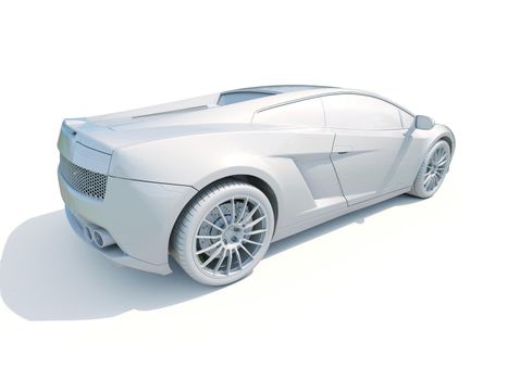 3d Car White Icon, 3d Car Blank Template, 3d White Car Icon with Shadow, Business Sedan Car on White Background, Automobile Isolated, Automobile Service Sign, Auto Body, Automobile Industry