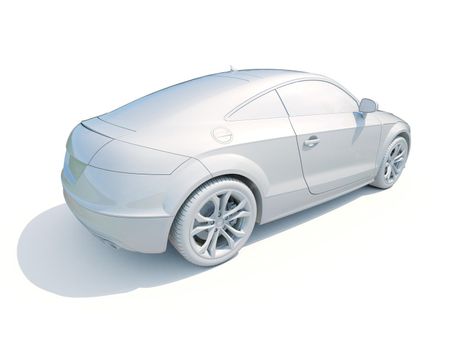 3d Car White Icon, 3d Car Blank Template, 3d White Car Icon with Shadow, Business Sedan Car on White Background, Automobile Isolated, Automobile Service Sign, Auto Body, Automobile Industry