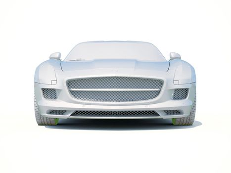 3d Car White Icon, 3d Car Blank Template, 3d White Car Icon with Shadow, Business Sedan Car on White Background, Automobile Isolated, Automobile Service Sign, Auto Body, Automobile Industry