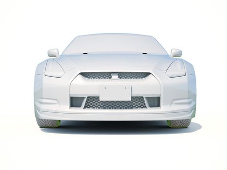 3d Car White Icon, 3d Car Blank Template, 3d White Car Icon with Shadow, Business Sedan Car on White Background, Automobile Isolated, Automobile Service Sign, Auto Body, Automobile Industry