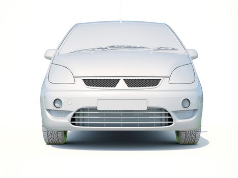 3d Car White Icon, 3d Car Blank Template, 3d White Car Icon with Shadow, Business Sedan Car on White Background, Automobile Isolated, Automobile Service Sign, Auto Body, Automobile Industry