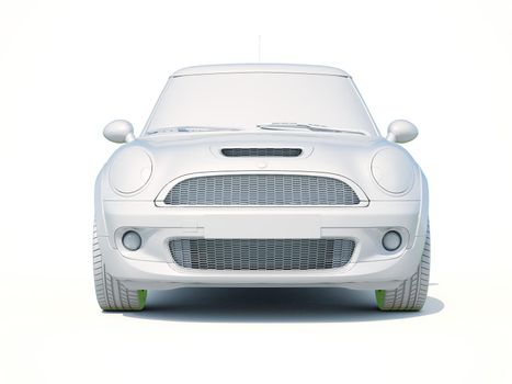 3d Car White Icon, 3d Car Blank Template, 3d White Car Icon with Shadow, Business Sedan Car on White Background, Automobile Isolated, Automobile Service Sign, Auto Body, Automobile Industry