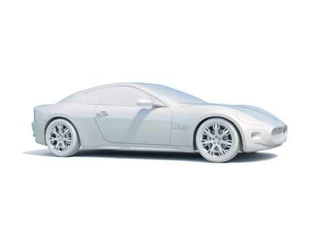 3d Car White Icon, 3d Car Blank Template, 3d White Car Icon with Shadow, Business Sedan Car on White Background, Automobile Isolated, Automobile Service Sign, Auto Body, Automobile Industry