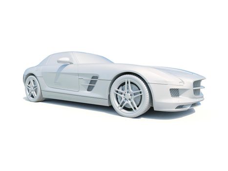 3d Car White Icon, 3d Car Blank Template, 3d White Car Icon with Shadow, Business Sedan Car on White Background, Automobile Isolated, Automobile Service Sign, Auto Body, Automobile Industry