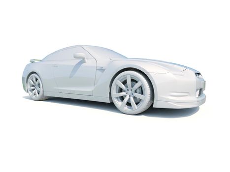 3d Car White Icon, 3d Car Blank Template, 3d White Car Icon with Shadow, Business Sedan Car on White Background, Automobile Isolated, Automobile Service Sign, Auto Body, Automobile Industry