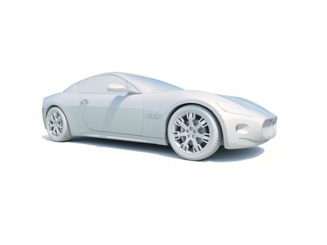 3d Car White Icon, 3d Car Blank Template, 3d White Car Icon with Shadow, Business Sedan Car on White Background, Automobile Isolated, Automobile Service Sign, Auto Body, Automobile Industry