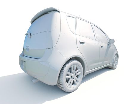 3d Car White Icon, 3d Car Blank Template, 3d White Car Icon with Shadow, Business Sedan Car on White Background, Automobile Isolated, Automobile Service Sign, Auto Body, Automobile Industry
