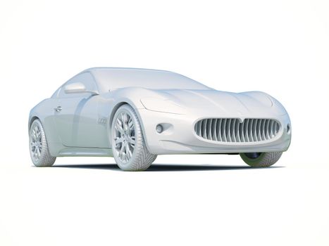 3d Car White Icon, 3d Car Blank Template, 3d White Car Icon with Shadow, Business Sedan Car on White Background, Automobile Isolated, Automobile Service Sign, Auto Body, Automobile Industry