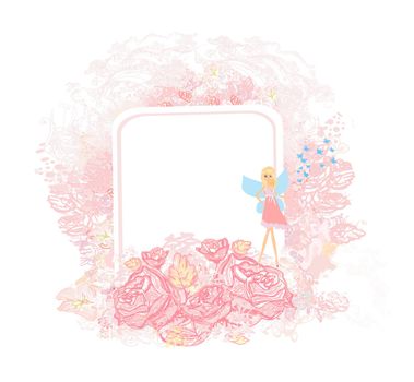 Beautiful Fairy - floral girly card