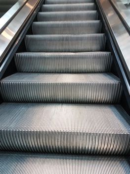 Subway station elevator and stairs in close-up