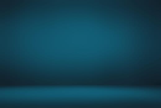 Abstract Luxury gradient Blue background. Smooth Dark blue with Black vignette Studio Banner