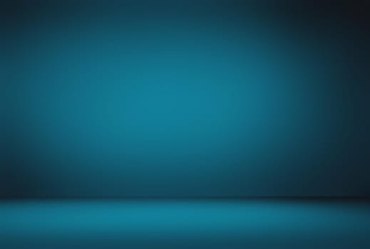 Abstract Luxury gradient Blue background. Smooth Dark blue with Black vignette Studio Banner