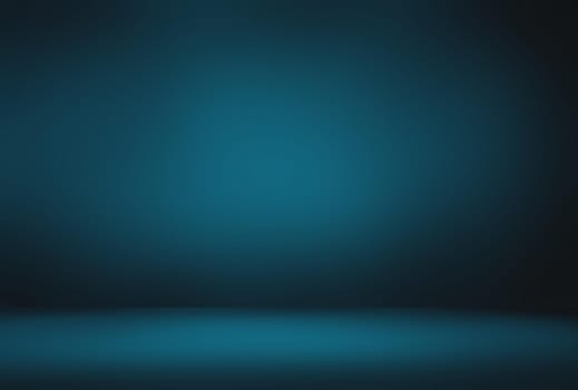 Abstract Luxury gradient Blue background. Smooth Dark blue with Black vignette Studio Banner