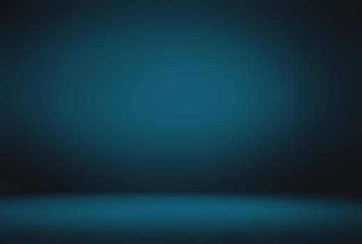 Abstract Luxury gradient Blue background. Smooth Dark blue with Black vignette Studio Banner