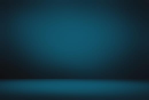 Abstract Luxury gradient Blue background. Smooth Dark blue with Black vignette Studio Banner