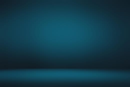 Abstract Luxury gradient Blue background. Smooth Dark blue with Black vignette Studio Banner