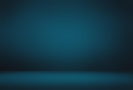 Abstract Luxury gradient Blue background. Smooth Dark blue with Black vignette Studio Banner