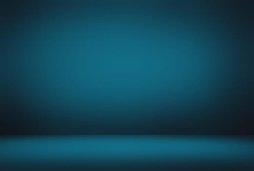 Abstract Luxury gradient Blue background. Smooth Dark blue with Black vignette Studio Banner