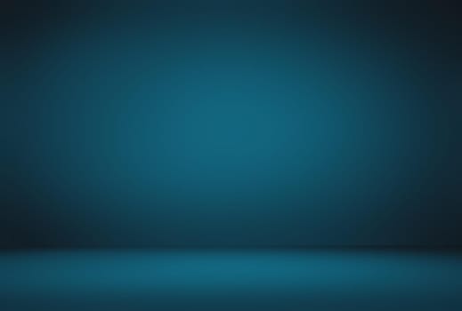 Abstract Luxury gradient Blue background. Smooth Dark blue with Black vignette Studio Banner