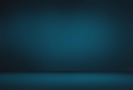 Abstract Luxury gradient Blue background. Smooth Dark blue with Black vignette Studio Banner