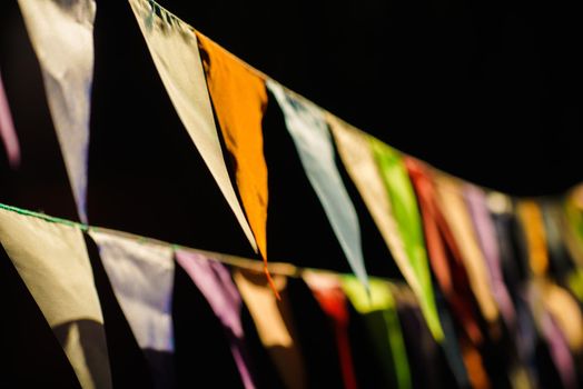 Carnival Garland with Flags, Decorative Party Pennants for Birthday Celebration, Festival and Fair Decoration, Hanging Flags, Bunting Flags ,Triangle Fabrics Hanging on the Rope, Bunting Background