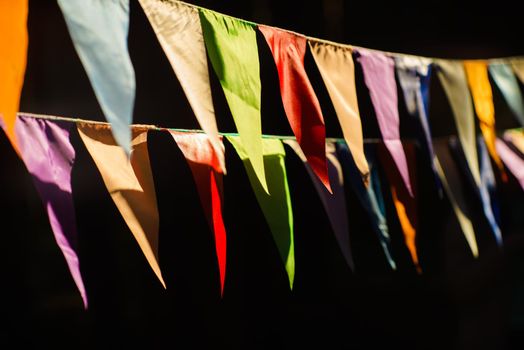 Carnival Garland with Flags, Decorative Party Pennants for Birthday Celebration, Festival and Fair Decoration, Hanging Flags, Bunting Flags ,Triangle Fabrics Hanging on the Rope, Bunting Background