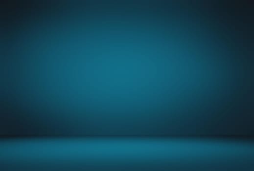 Abstract Luxury gradient Blue background. Smooth Dark blue with Black vignette Studio Banner