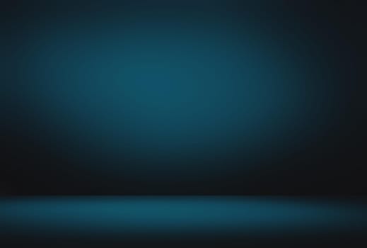 Abstract Luxury gradient Blue background. Smooth Dark blue with Black vignette Studio Banner