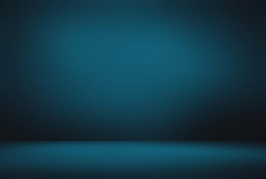 Abstract Luxury gradient Blue background. Smooth Dark blue with Black vignette Studio Banner